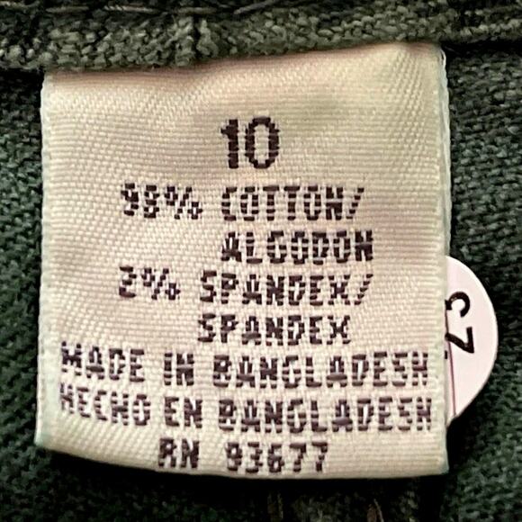 New St. John's Bay Green Jeans Womens Size 10 Bootcut Mid Rise Stretch Casual - Picture 13 of 14